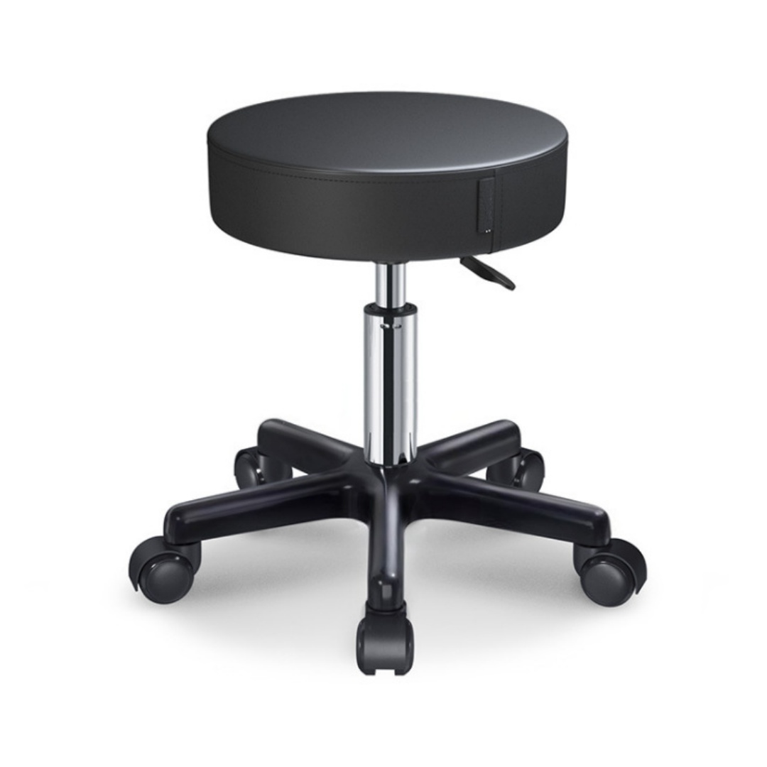 Medical Lab Chair - Tabouret roulant avec roulettes, en cuir